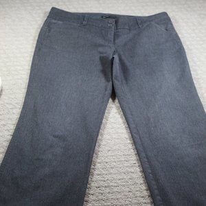 New York & Company Size 10T Mid Rise Flared Grey Stretch Trousers